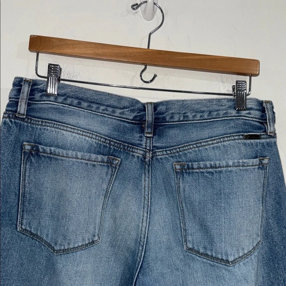Kancan patchwork jeans denim distressed boyfriend relaxed 30 cotton